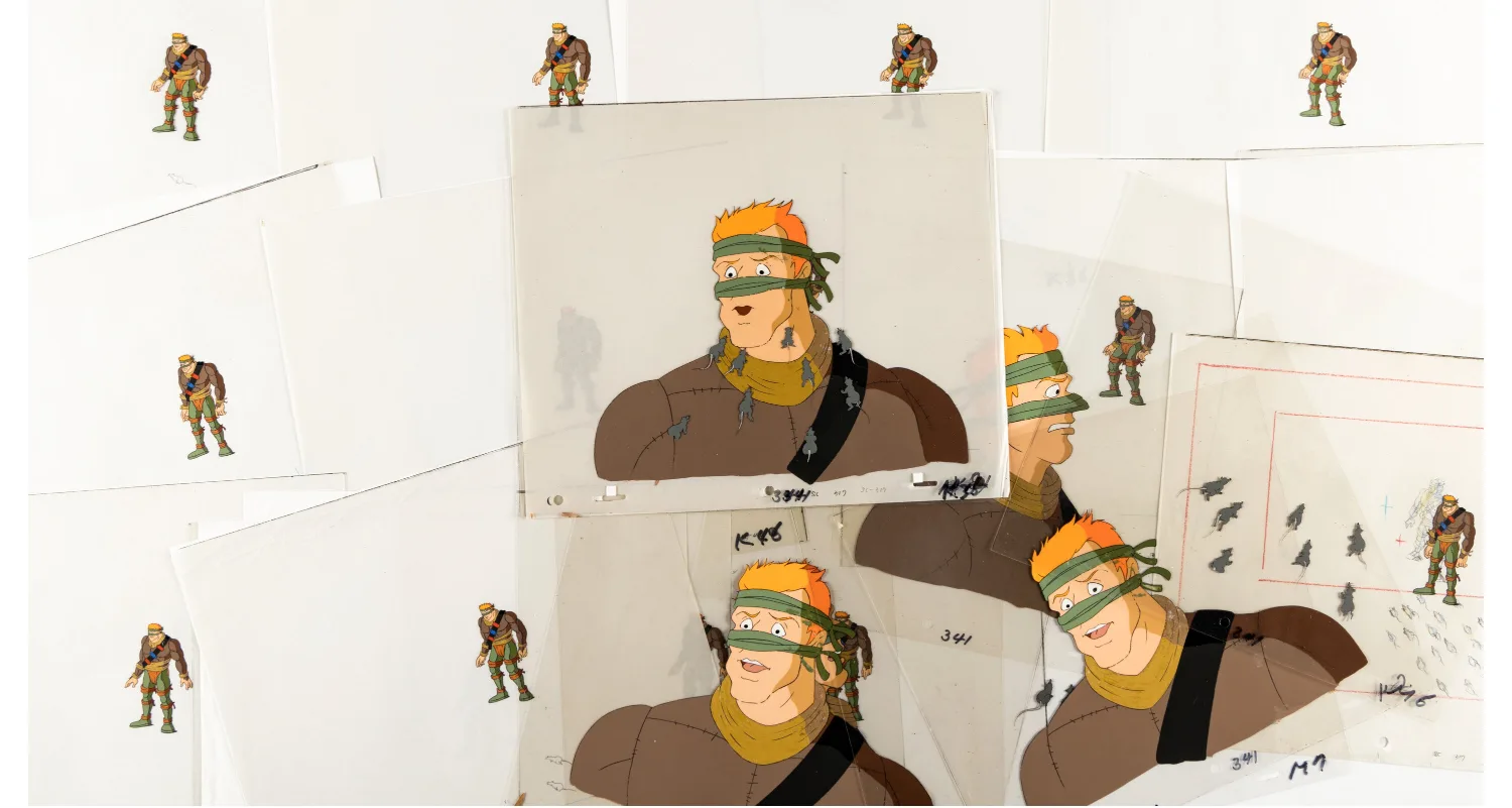 Rat King with Rats Production Cel and Animation Drawing Group of 167
