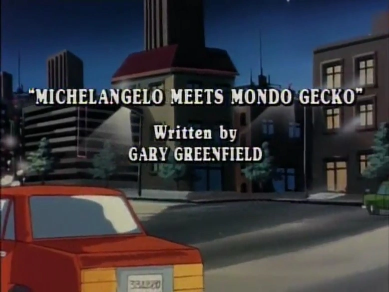 Michaelangelo Meets Mondo Gecko title card