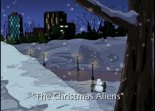 The Christmas Aliens title card