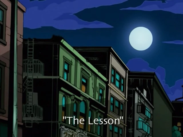 The Lesson title card