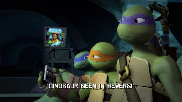 Dinosaur Seen in Sewers! title card