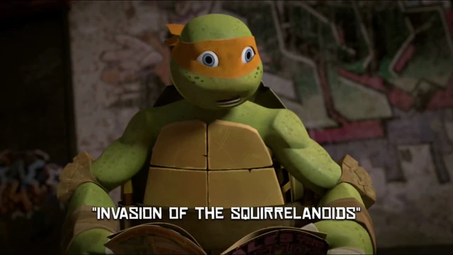 Invasion of the Squirrelanoids title card