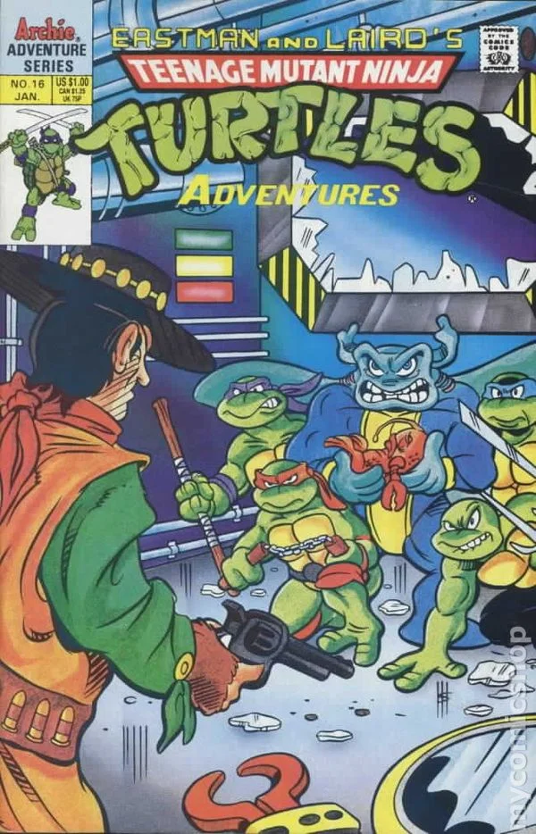 Cover for Teenage Mutant Ninja Turtles Adventures #16