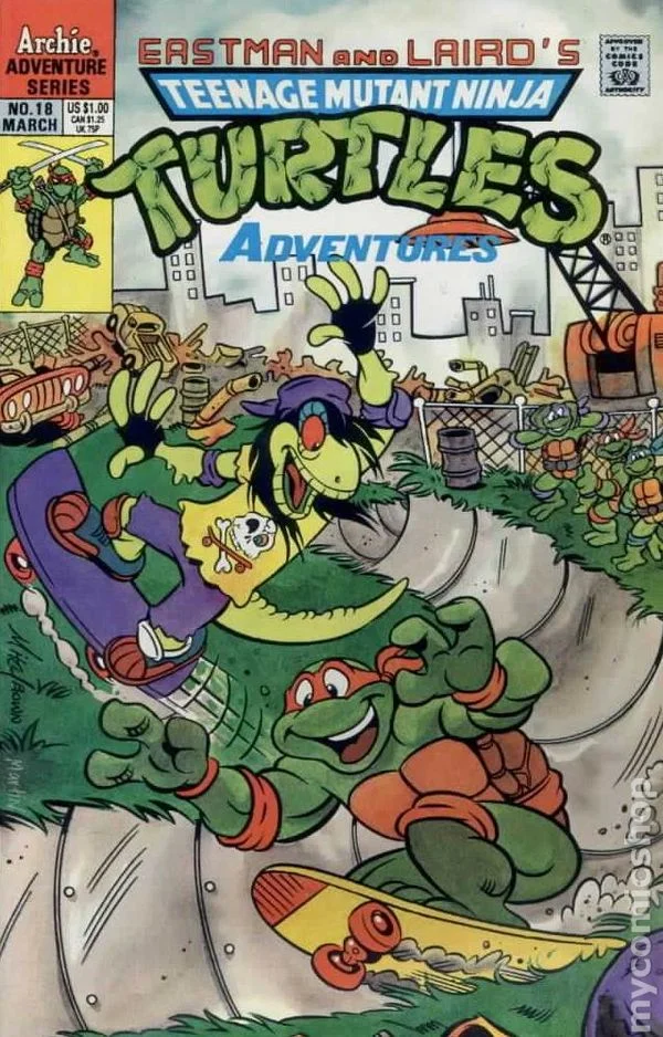 Cover for Teenage Mutant Ninja Turtles Adventures #18