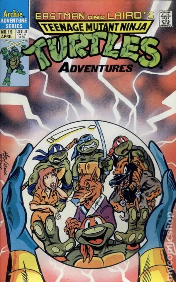 Cover for Teenage Mutant Ninja Turtles Adventures #19