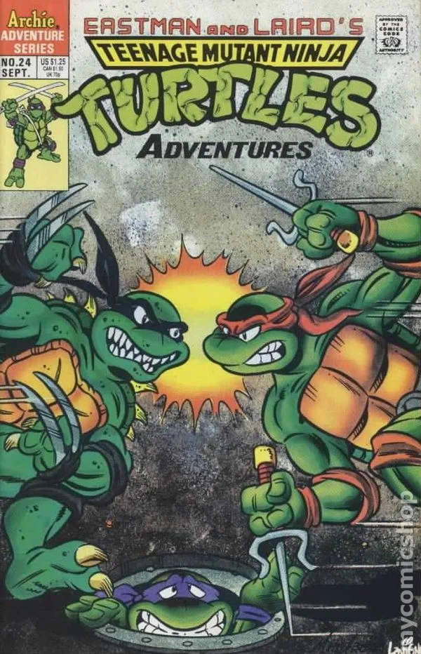 Cover for Teenage Mutant Ninja Turtles Adventures #24