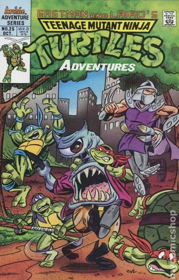 Cover for Teenage Mutant Ninja Turtles Adventures #25