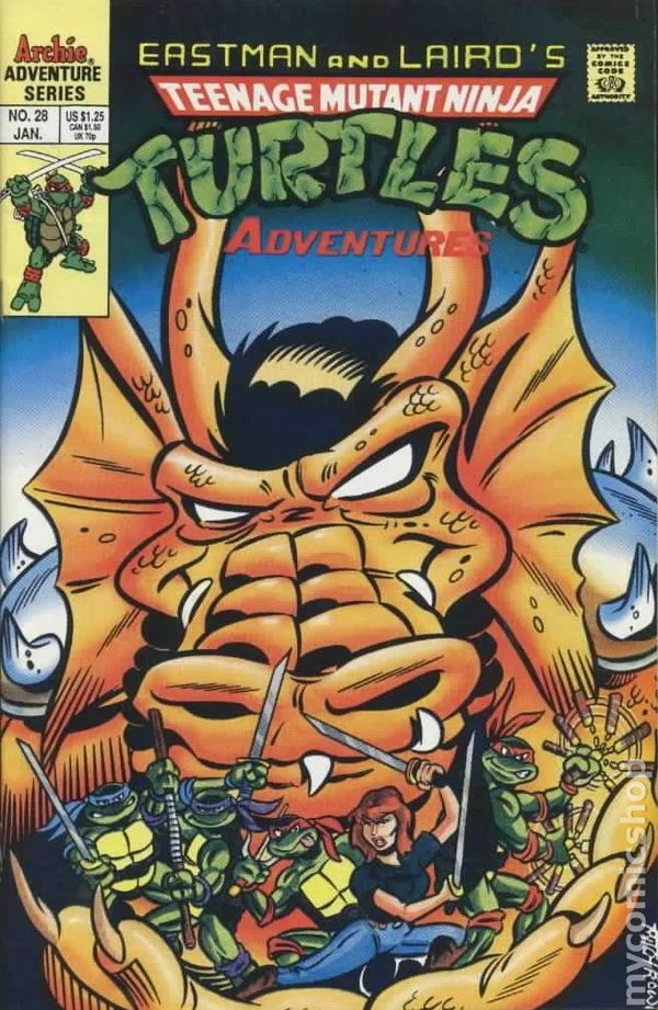 Cover for Teenage Mutant Ninja Turtles Adventures #28