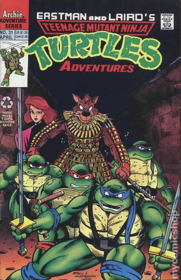 Cover for Teenage Mutant Ninja Turtles Adventures #31