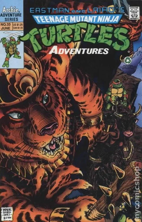 Cover for Teenage Mutant Ninja Turtles Adventures #33