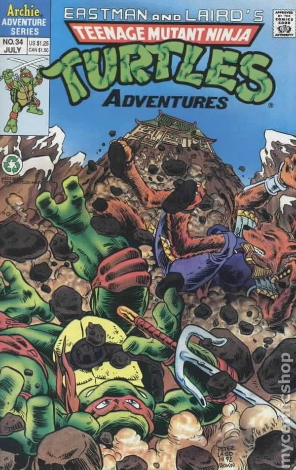 Cover for Teenage Mutant Ninja Turtles Adventures #34