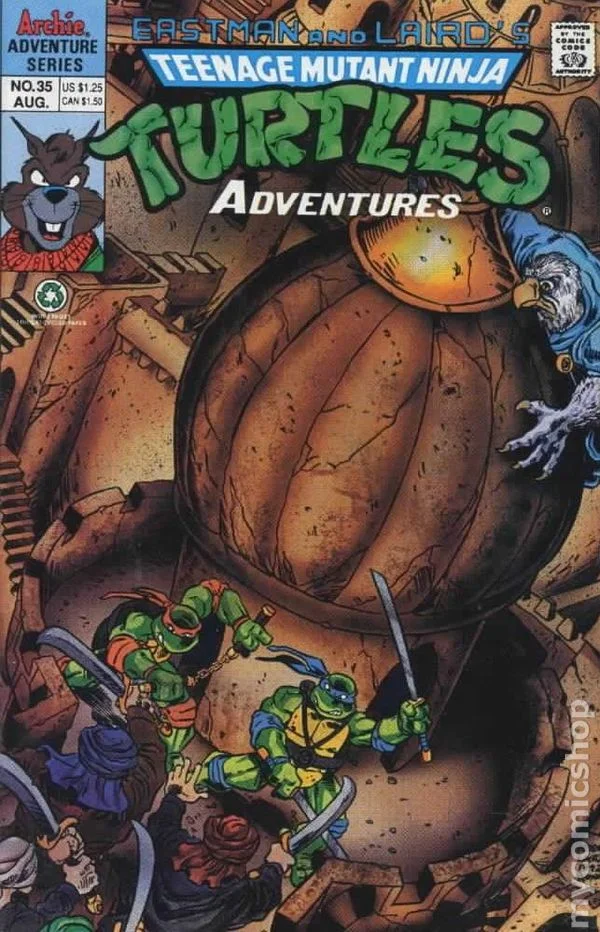 Cover for Teenage Mutant Ninja Turtles Adventures #35