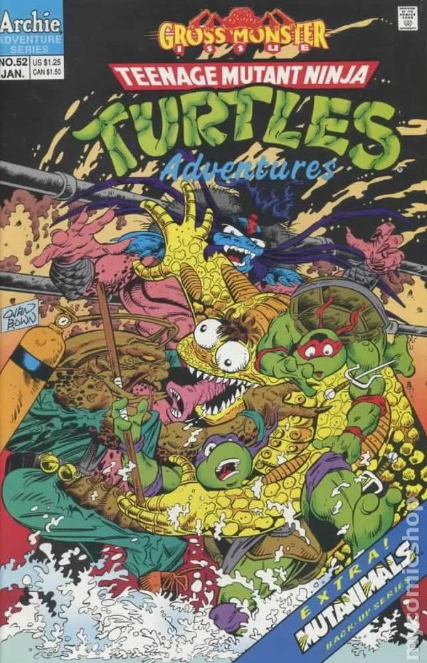 Cover for Teenage Mutant Ninja Turtles Adventures #52