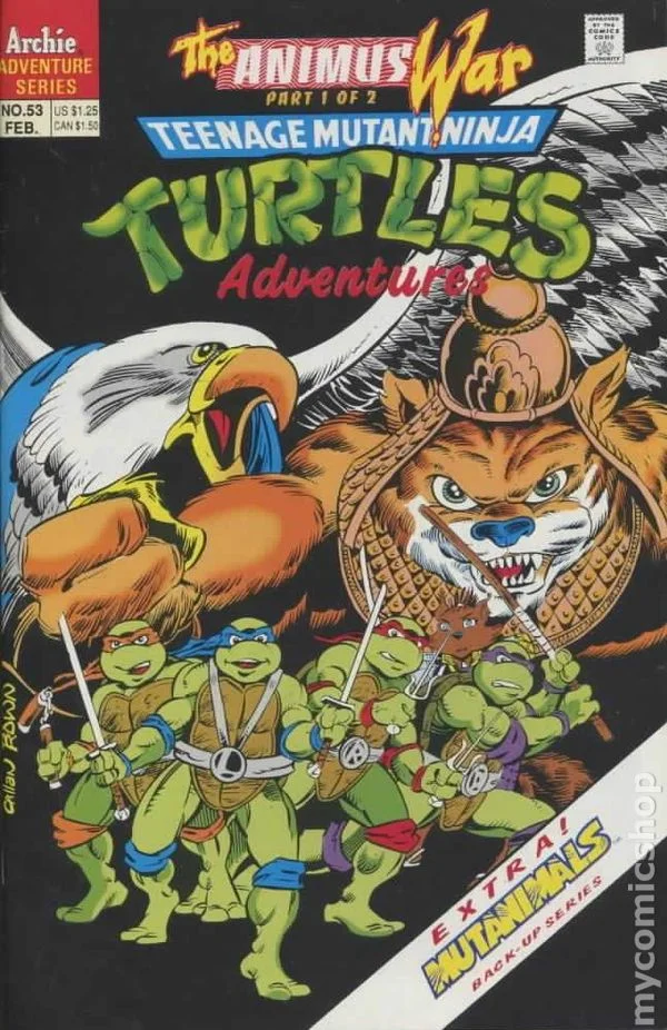 Cover for Teenage Mutant Ninja Turtles Adventures #53