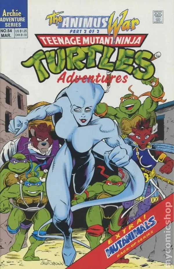 Cover for Teenage Mutant Ninja Turtles Adventures #54