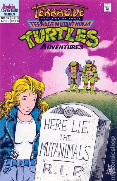 Cover for Teenage Mutant Ninja Turtles Adventures #55
