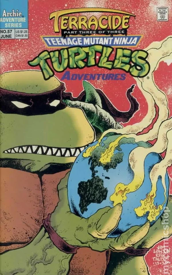 Cover for Teenage Mutant Ninja Turtles Adventures #57