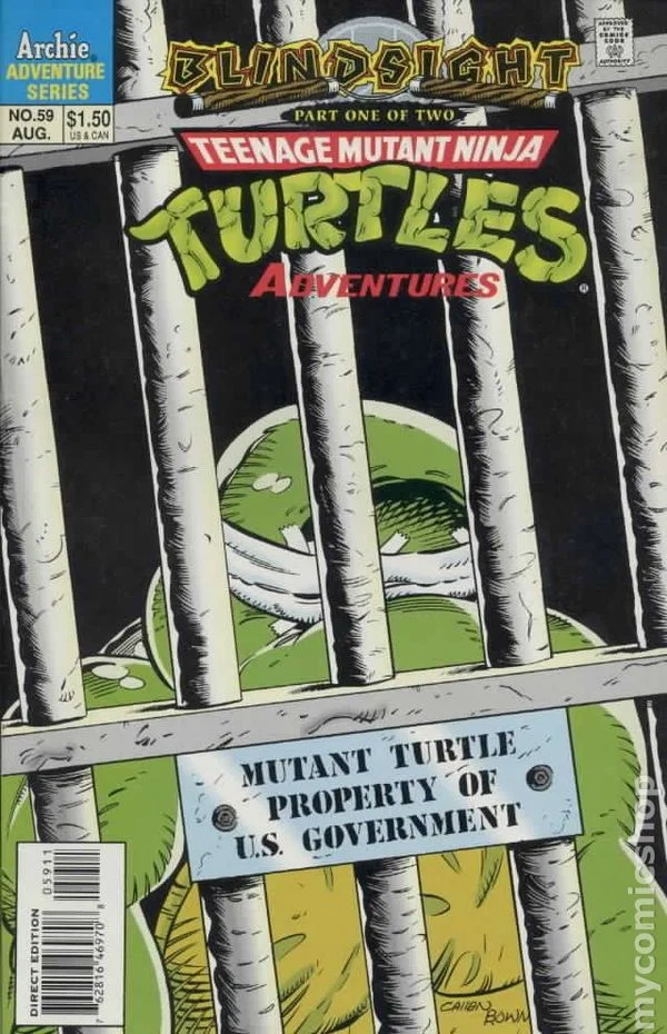 Cover for Teenage Mutant Ninja Turtles Adventures #59