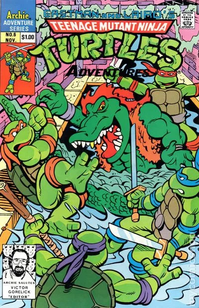 Cover for Teenage Mutant Ninja Turtles Adventures #6