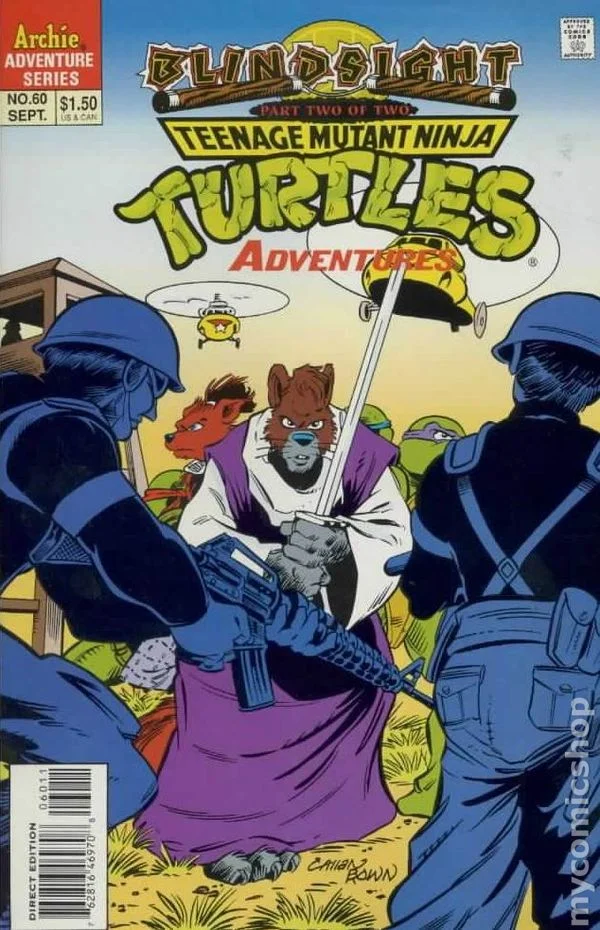 Cover for Teenage Mutant Ninja Turtles Adventures #60