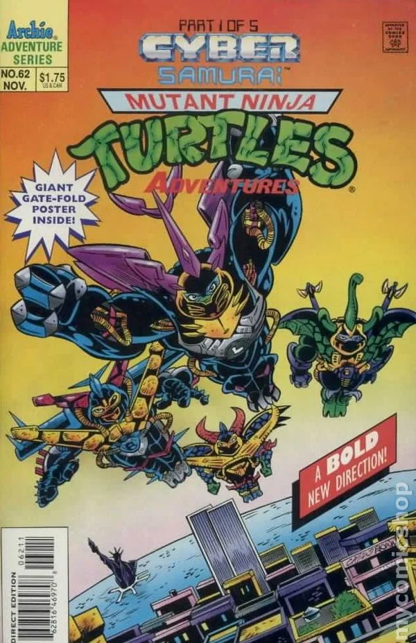 Cover for Teenage Mutant Ninja Turtles Adventures #62