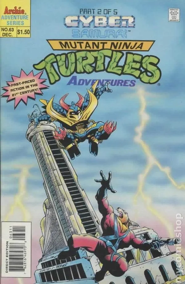 Cover for Teenage Mutant Ninja Turtles Adventures #63