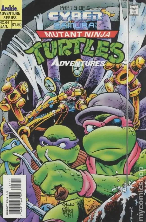 Cover for Teenage Mutant Ninja Turtles Adventures #64