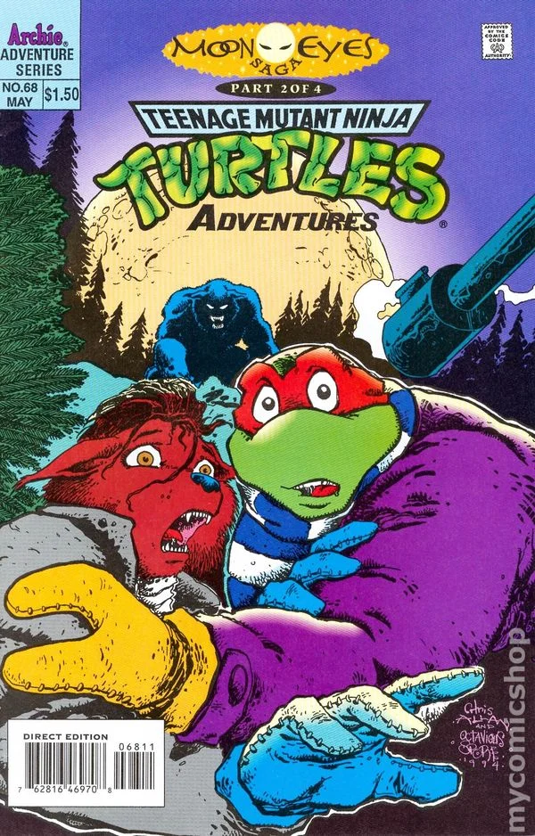 Cover for Teenage Mutant Ninja Turtles Adventures #68