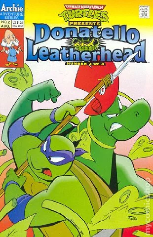 Cover for Teenage Mutant Ninja Turtles Presents: Donatello and Leatherhead #2