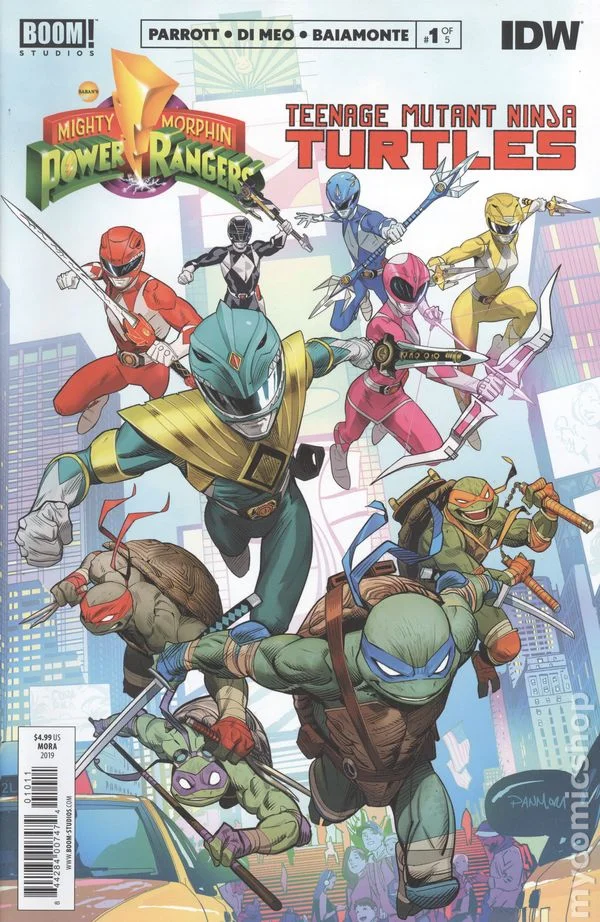 Cover for Mighty Morphin Power Rangers / Teenage Mutant Ninja Turtles #1