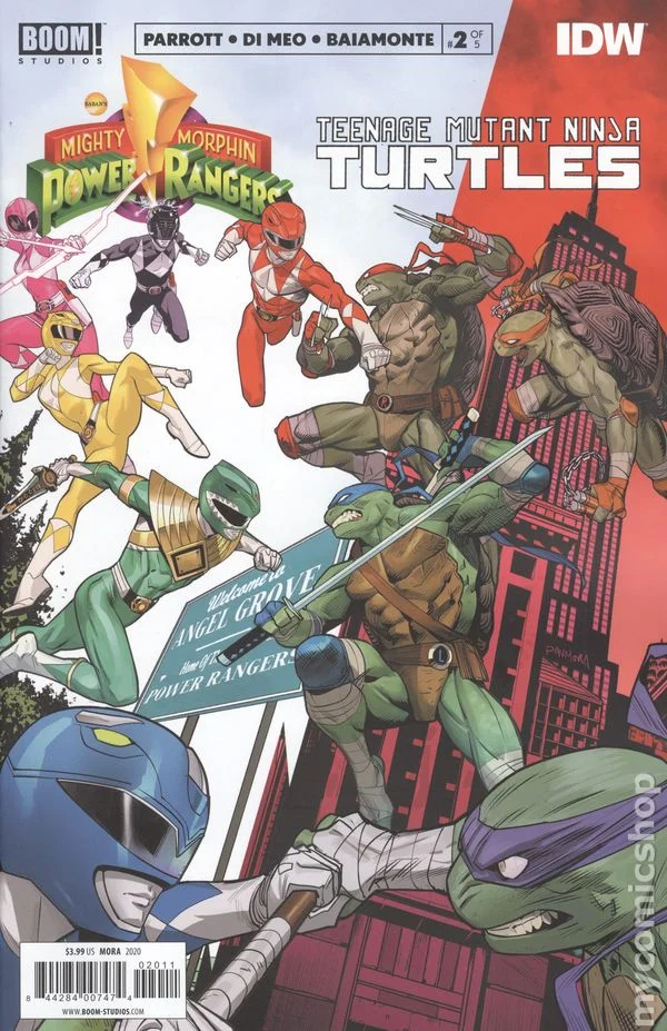 Cover for Mighty Morphin Power Rangers / Teenage Mutant Ninja Turtles #2