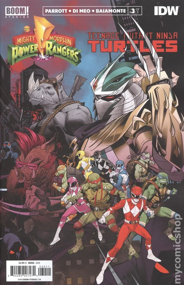 Cover for Mighty Morphin Power Rangers / Teenage Mutant Ninja Turtles #3