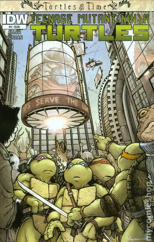 Cover for Teenage Mutant Ninja Turtles: Turtles in Time #4