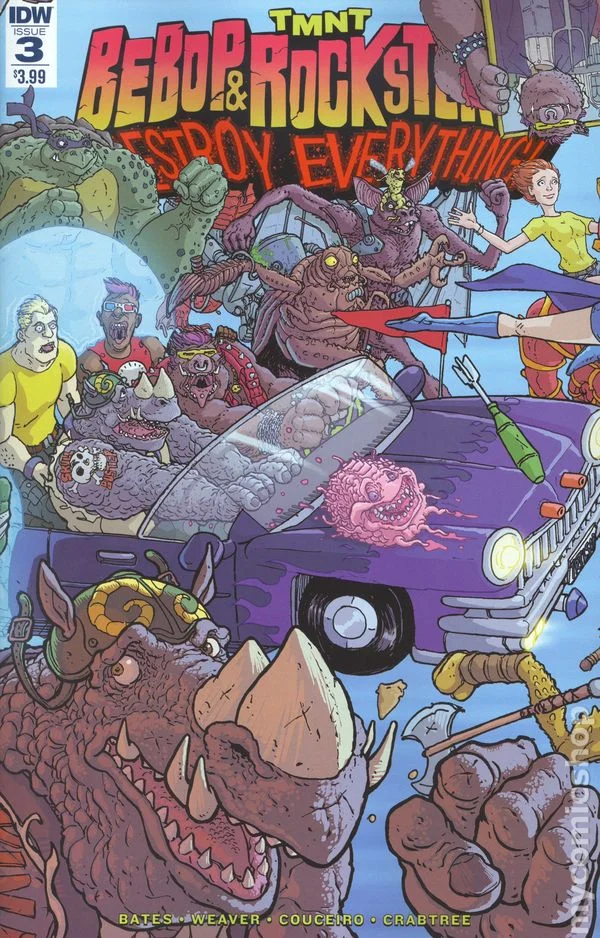Cover for Teenage Mutant Ninja Turtles: Bebop & Rocksteady Destroy Everything #3