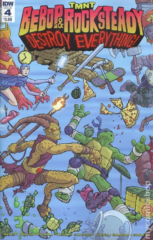 Cover for Teenage Mutant Ninja Turtles: Bebop & Rocksteady Destroy Everything #4