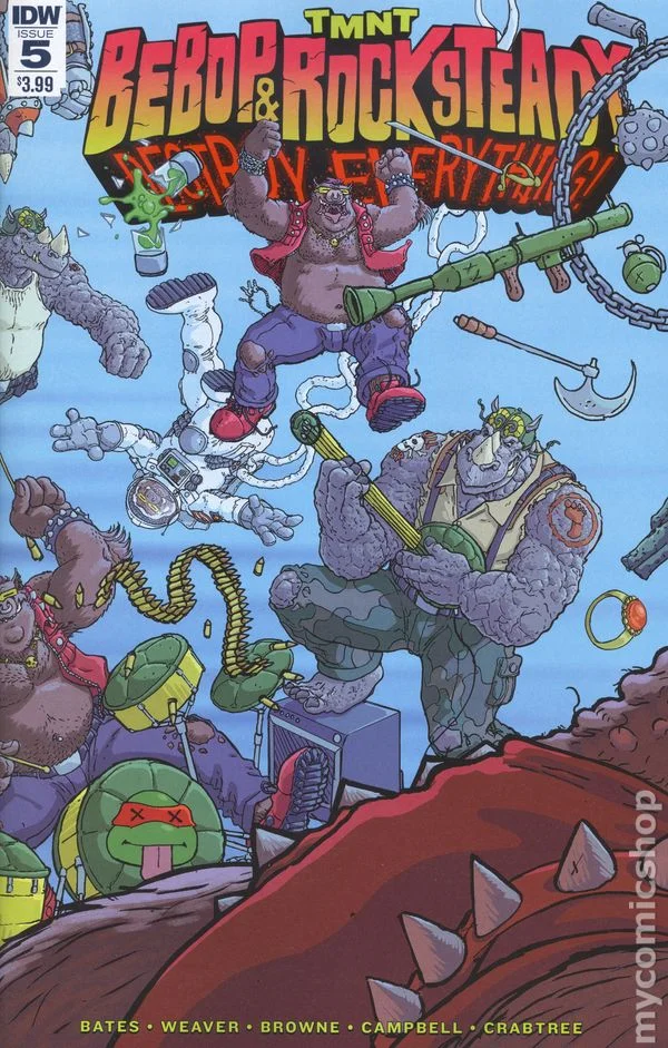 Cover for Teenage Mutant Ninja Turtles: Bebop & Rocksteady Destroy Everything #5