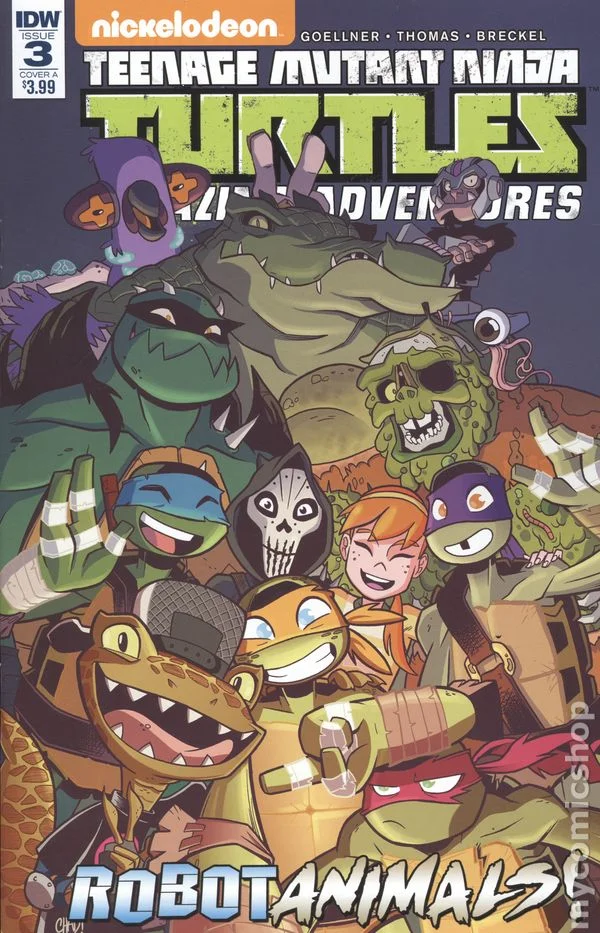 Cover for Teenage Mutant Ninja Turtles Amazing Adventures Robotanimals #3