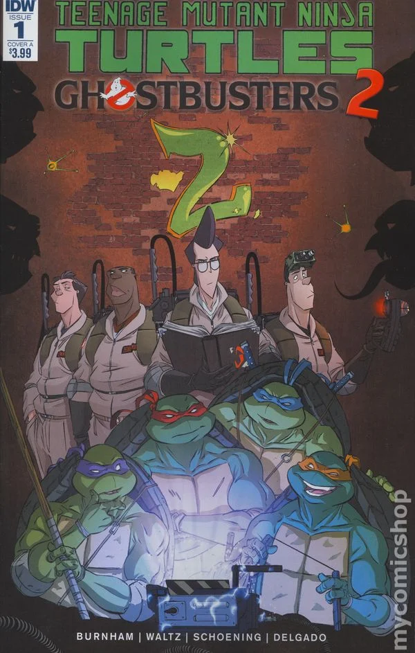 Teenage Mutant Ninja Turtles / Ghostbusters 2 cover