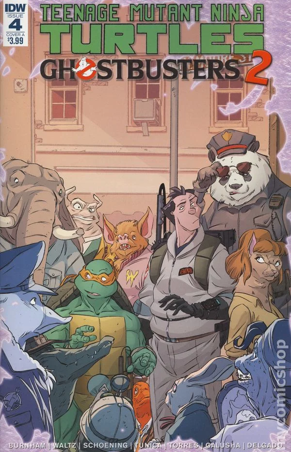 Cover for Teenage Mutant Ninja Turtles / Ghostbusters 2 #4