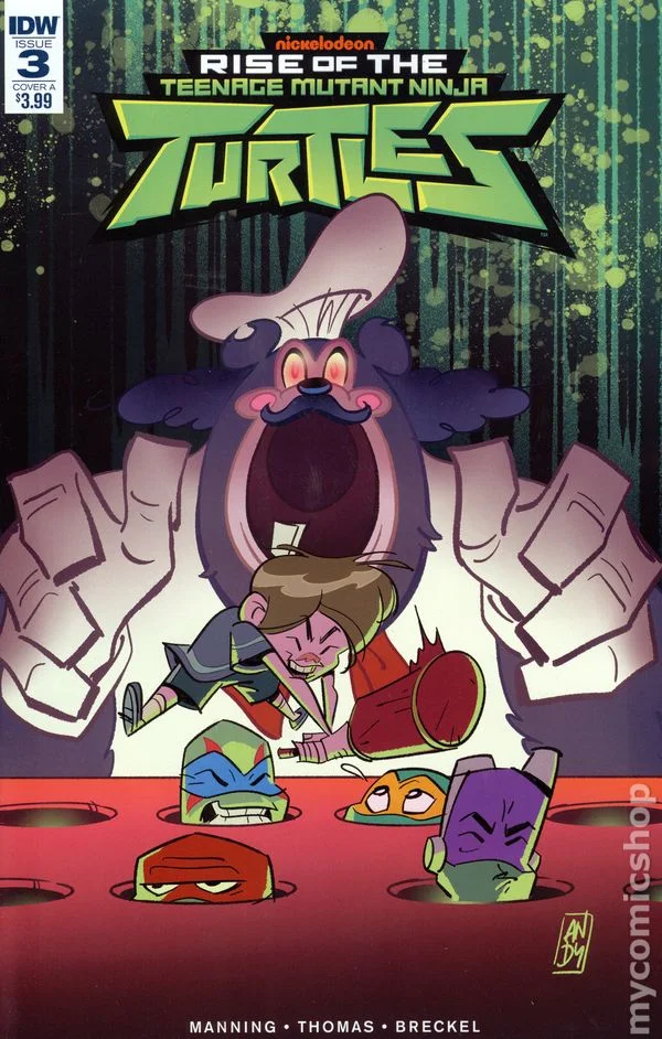 Cover for Rise of Teenage Mutant Ninja Turtles #3