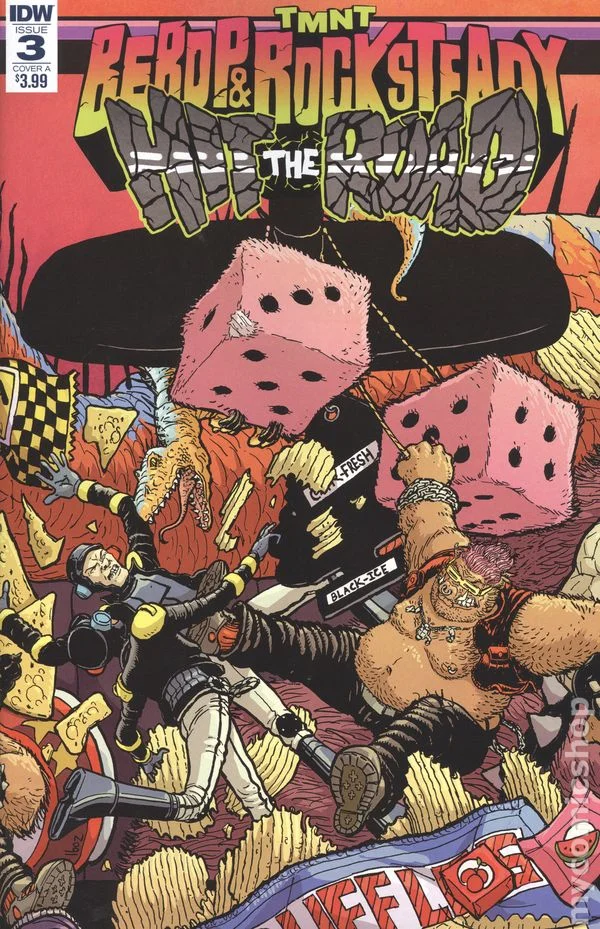 Cover for Teenage Mutant Ninja Turtles: Bebop & Rocksteady Hit the Road #3