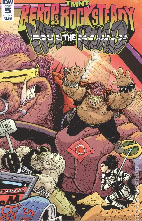 Cover for Teenage Mutant Ninja Turtles: Bebop & Rocksteady Hit the Road #5