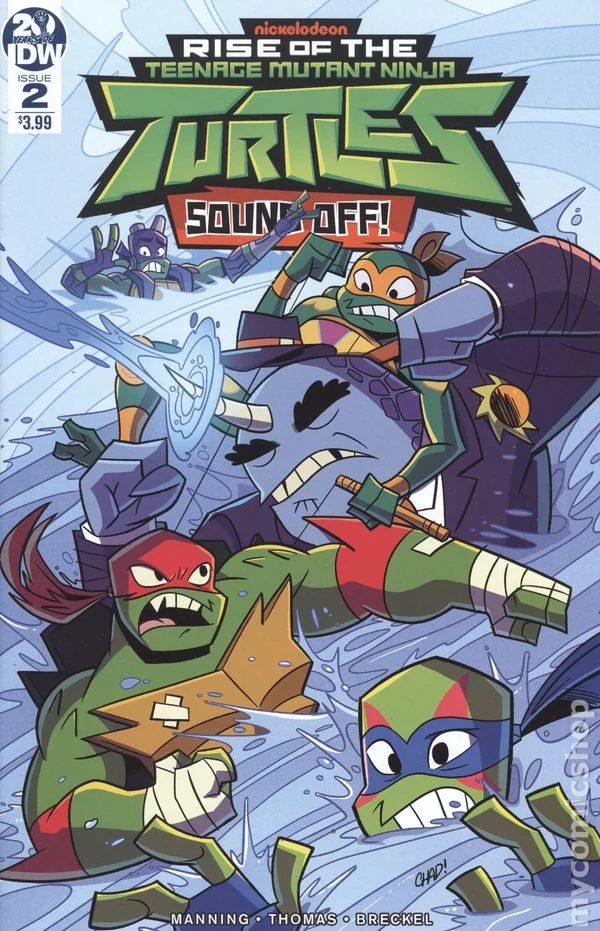 Cover for Rise of the Teenage Mutant Ninja Turtles: Sound Off! #2
