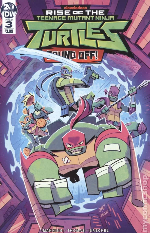Cover for Rise of the Teenage Mutant Ninja Turtles: Sound Off! #3