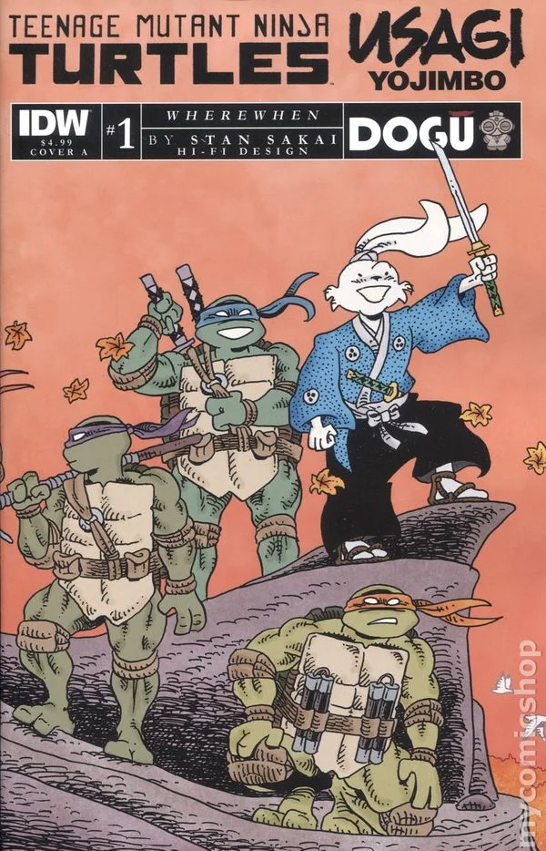 Teenage Mutant Ninja Turtles / Usagi Yojimbo: Wherewhen cover