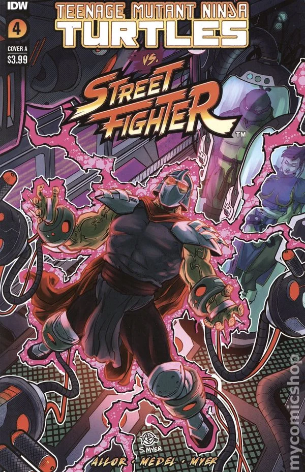 Cover for Teenage Mutant Ninja Turtles vs. Street Fighter #4