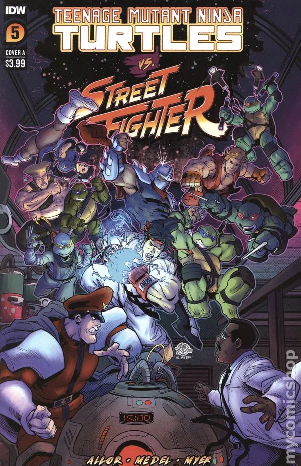 Cover for Teenage Mutant Ninja Turtles vs. Street Fighter #5