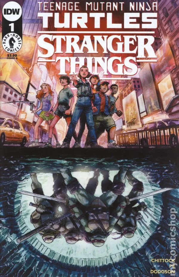 Teenage Mutant Ninja Turtles X Stranger Things cover