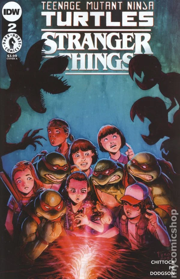 Cover for Teenage Mutant Ninja Turtles X Stranger Things #2