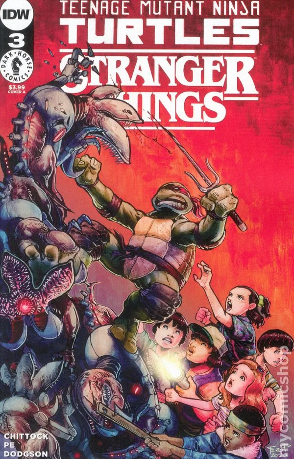 Cover for Teenage Mutant Ninja Turtles X Stranger Things #3